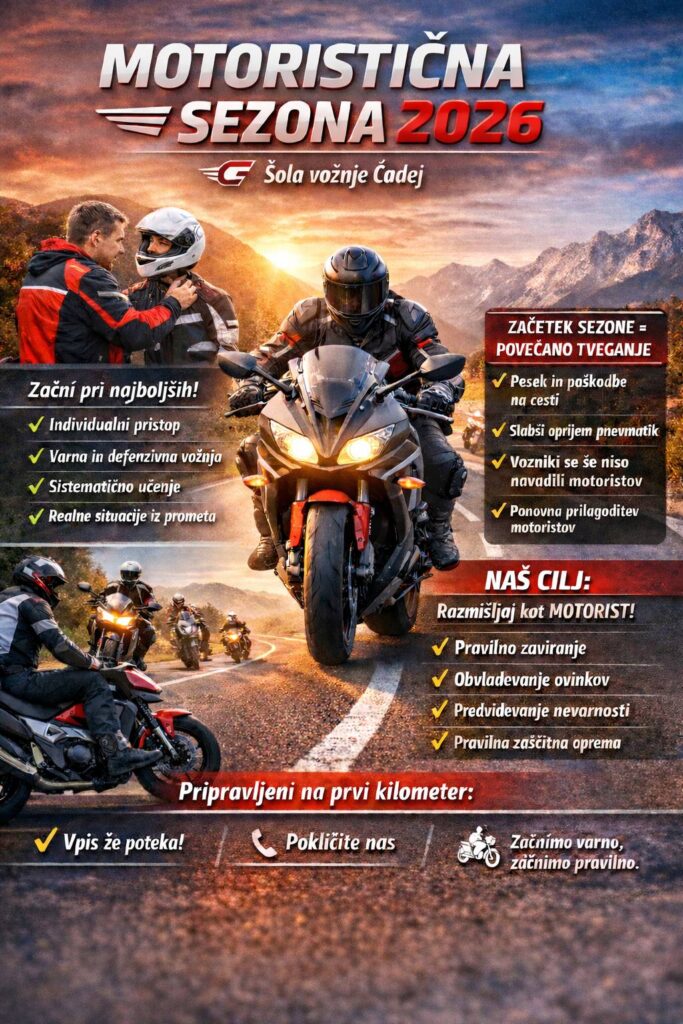 Read more about the article 🏍️ MOTORISTIČNA SEZONA 2026